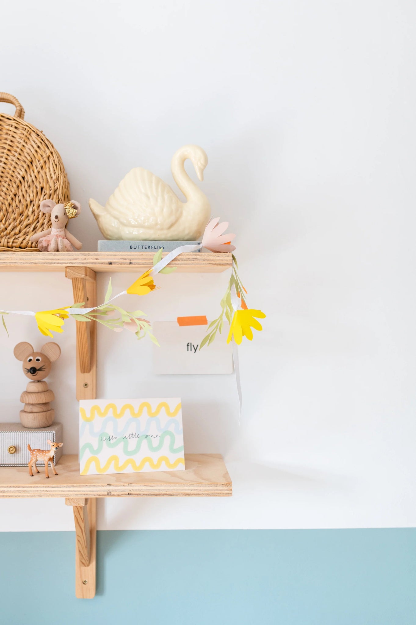 ‘Hello Little One’ Blue/Green Card - Simply Rye