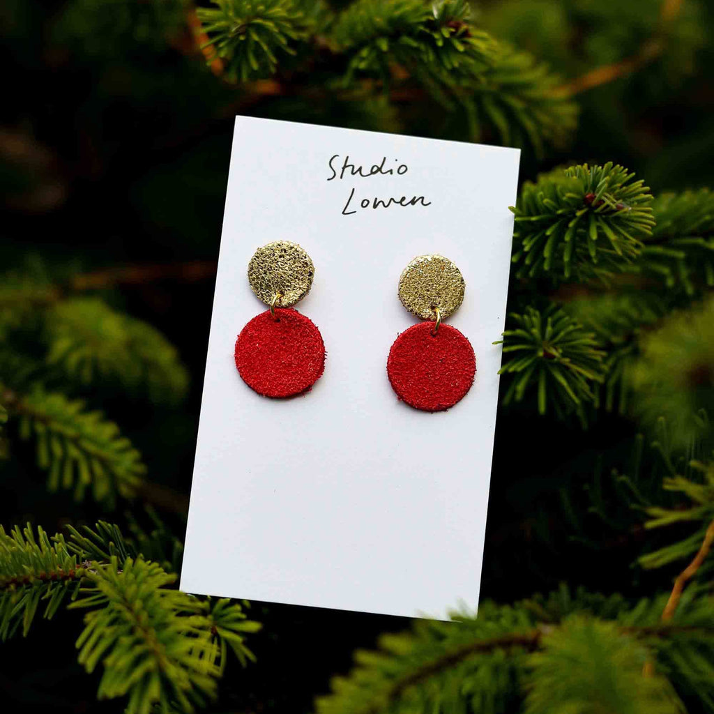 Hollie Suede Earrings - Various Colours - Simply Rye
