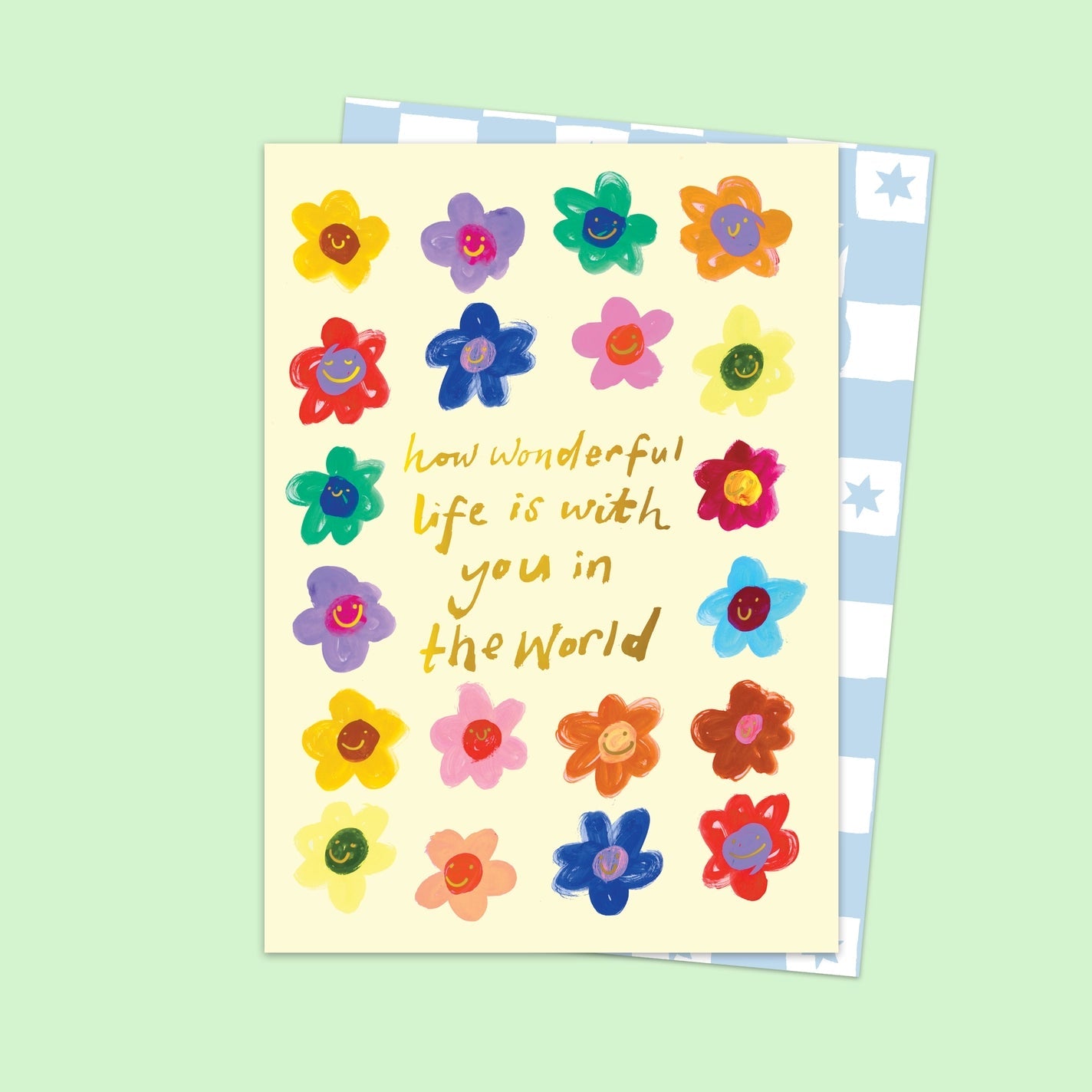 'How Wonderful Life Is With You In The World' Card - Simply Rye