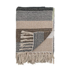 Isnel Throw - Dark Brown/Beige - Simply Rye