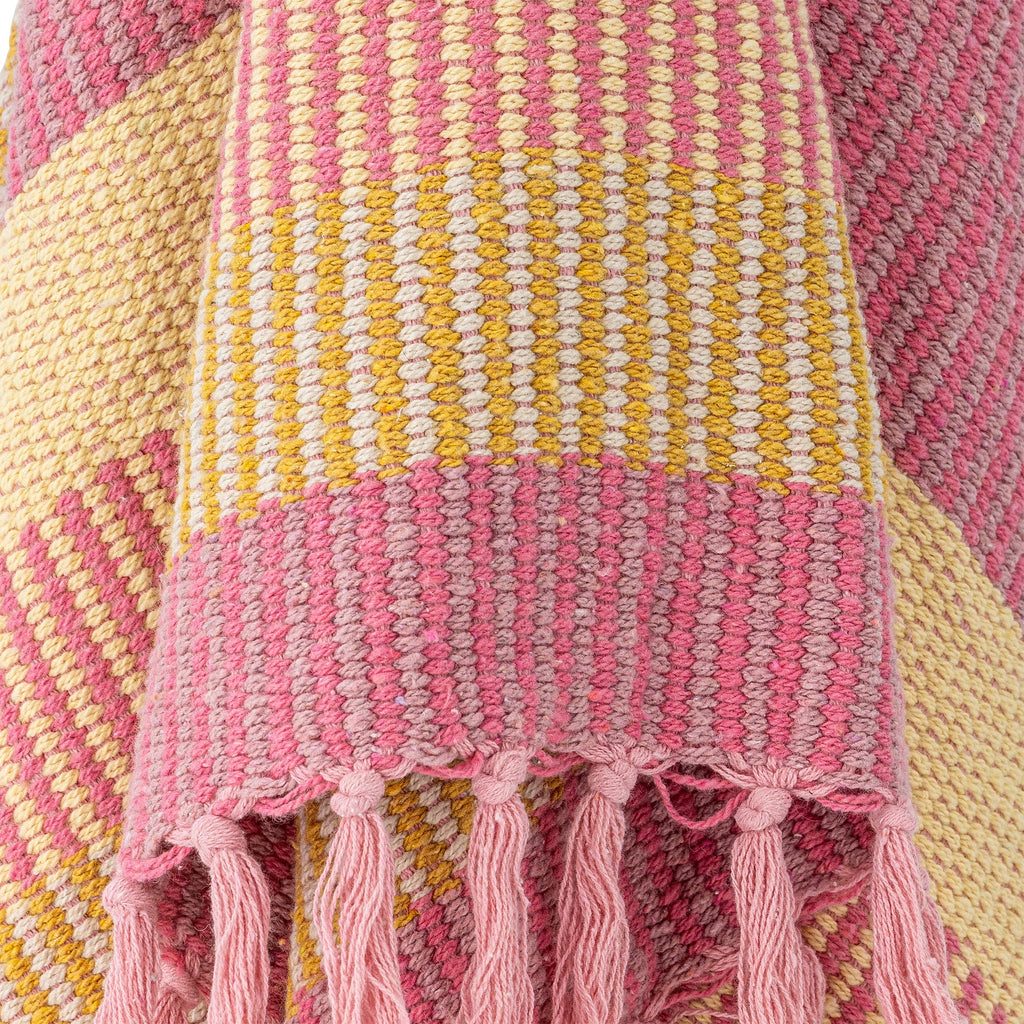 Isnel Throw - Pink/Yellow - Simply Rye