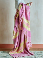 Isnel Throw - Pink/Yellow - Simply Rye