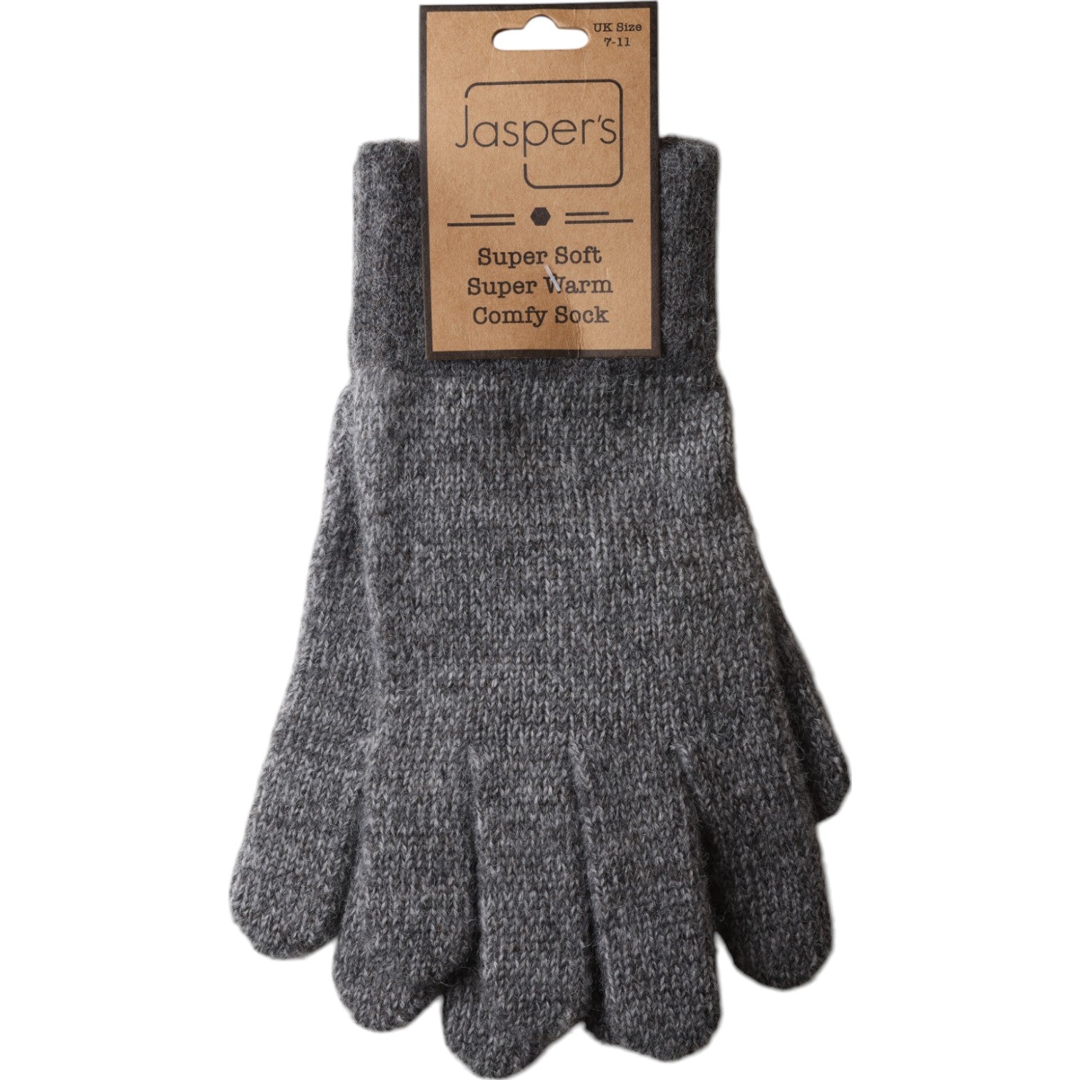 Jasper Cable Knit Gloves - Grey Marl - Simply Rye
