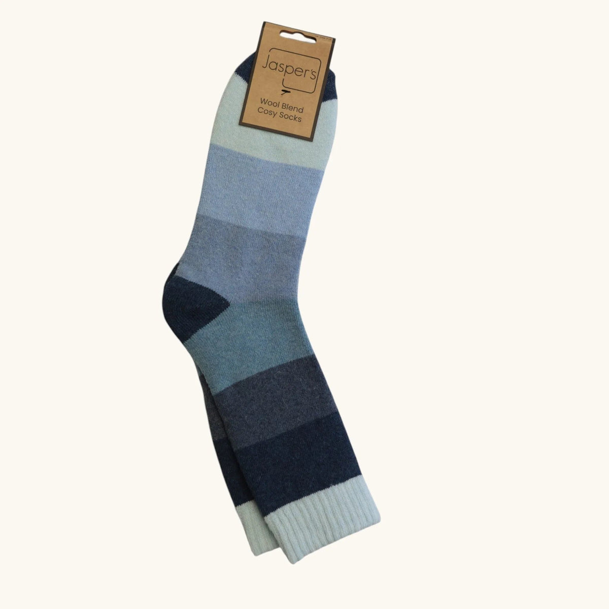 Jaspers Cosy Socks - Blue Gradient Block - Simply Rye