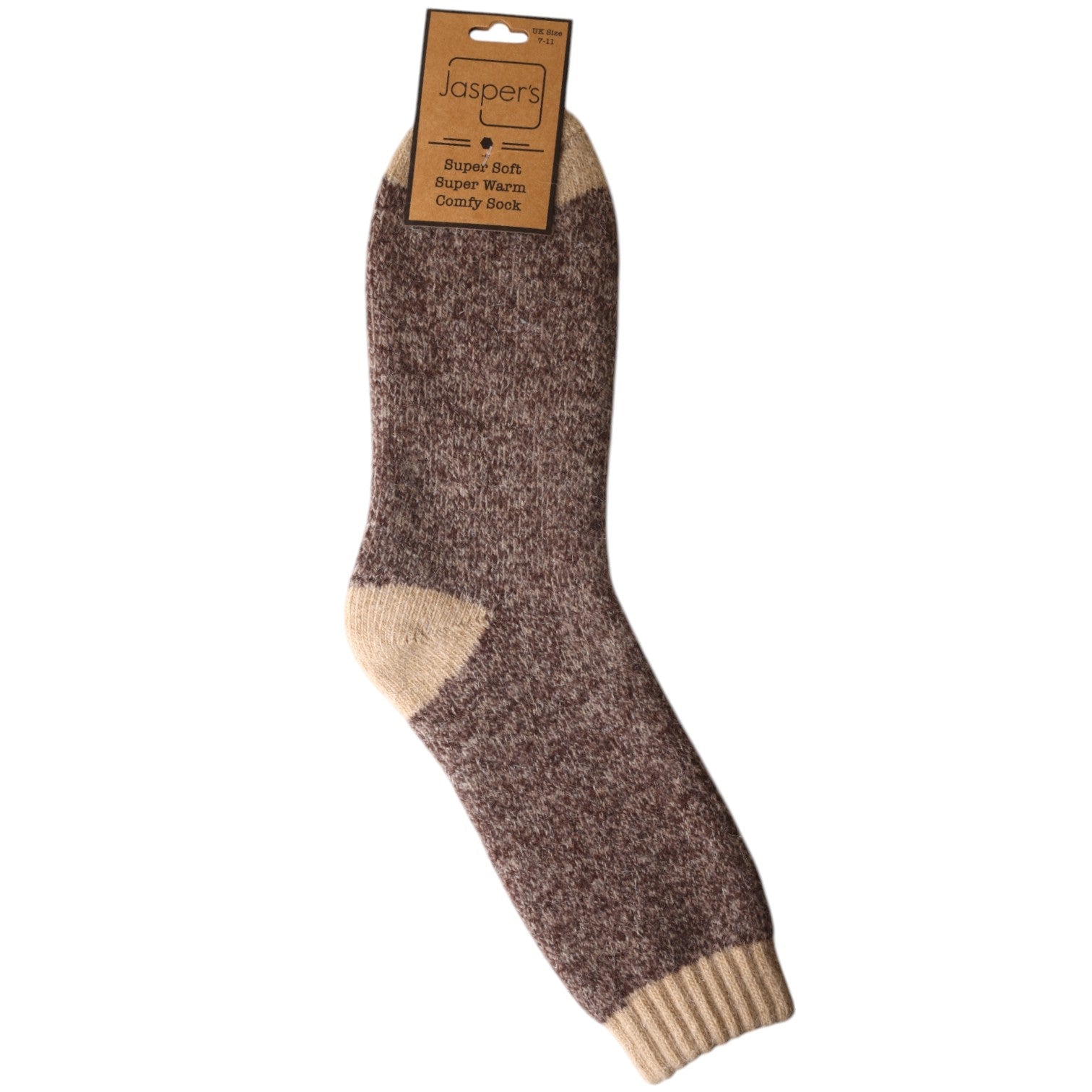 Jaspers Cosy Socks - Cappuccino Marl - Simply Rye