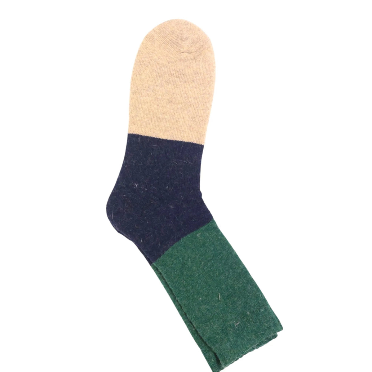 Jaspers Cosy Socks - Green & Navy Block - Simply Rye