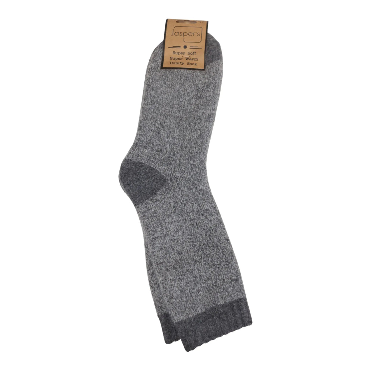Jaspers Cosy Socks - Grey Marl - Simply Rye