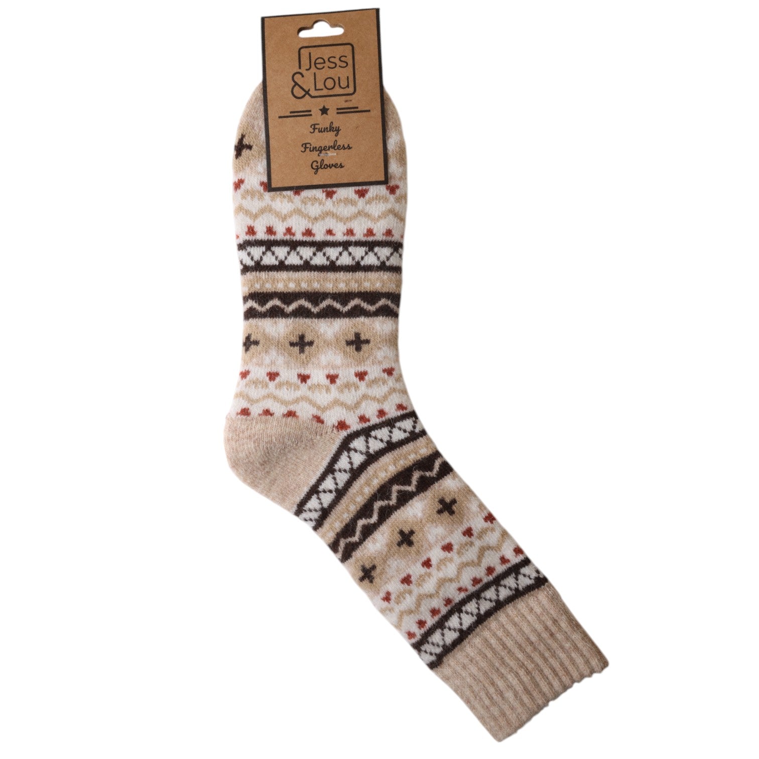 Jess & Lou Ribbed Socks - Nordic Beige - Simply Rye