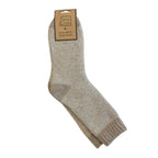 Jess & Lou Ribbed Socks - Oatmeal Marl - Simply Rye