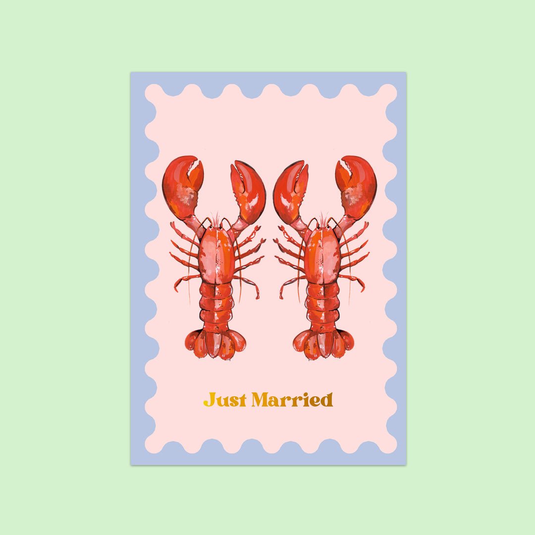 ‘Just Married’ Lobster Card - Simply Rye