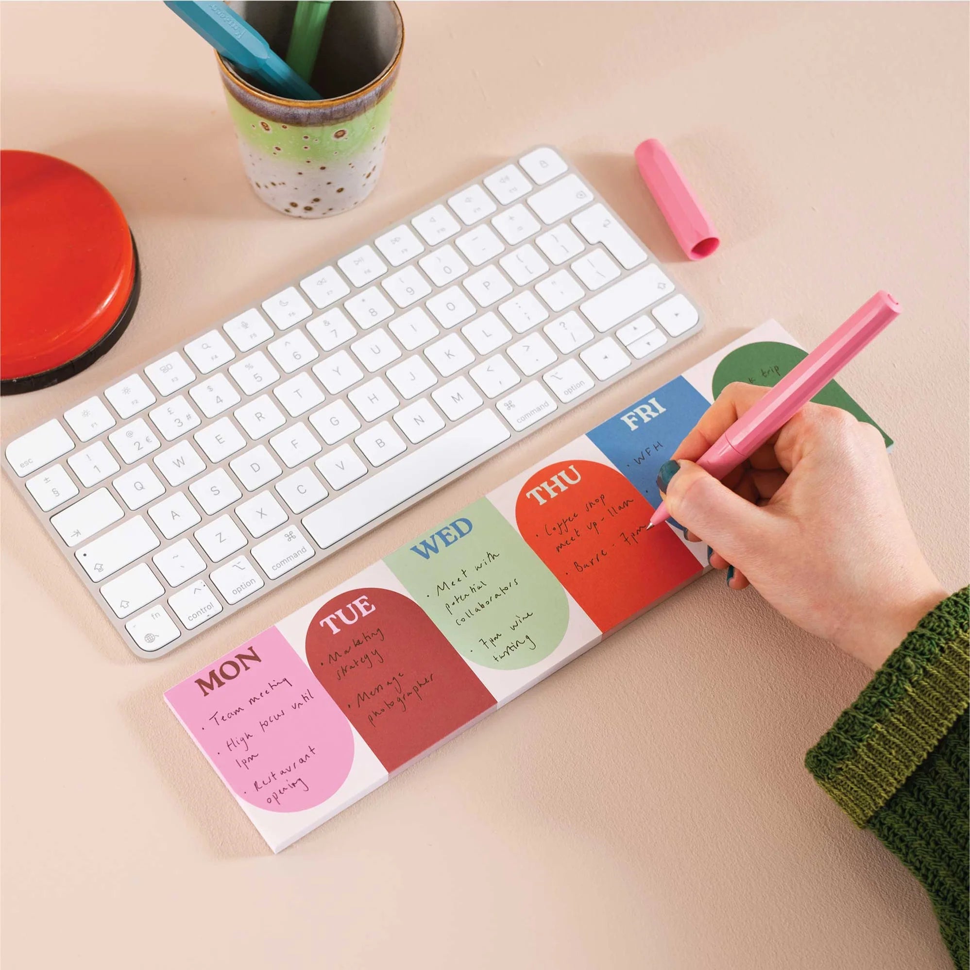 Keyboard Weekly Planner Pad - Work Hard, Play Nice - Simply Rye