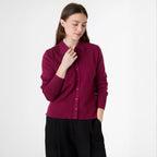 Knitted Shirt Jumper - Berry - Simply Rye