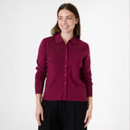 Knitted Shirt Jumper - Berry - Simply Rye