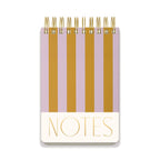 Large Chunky Notepad - Lilac & Ochre Stripes - Simply Rye