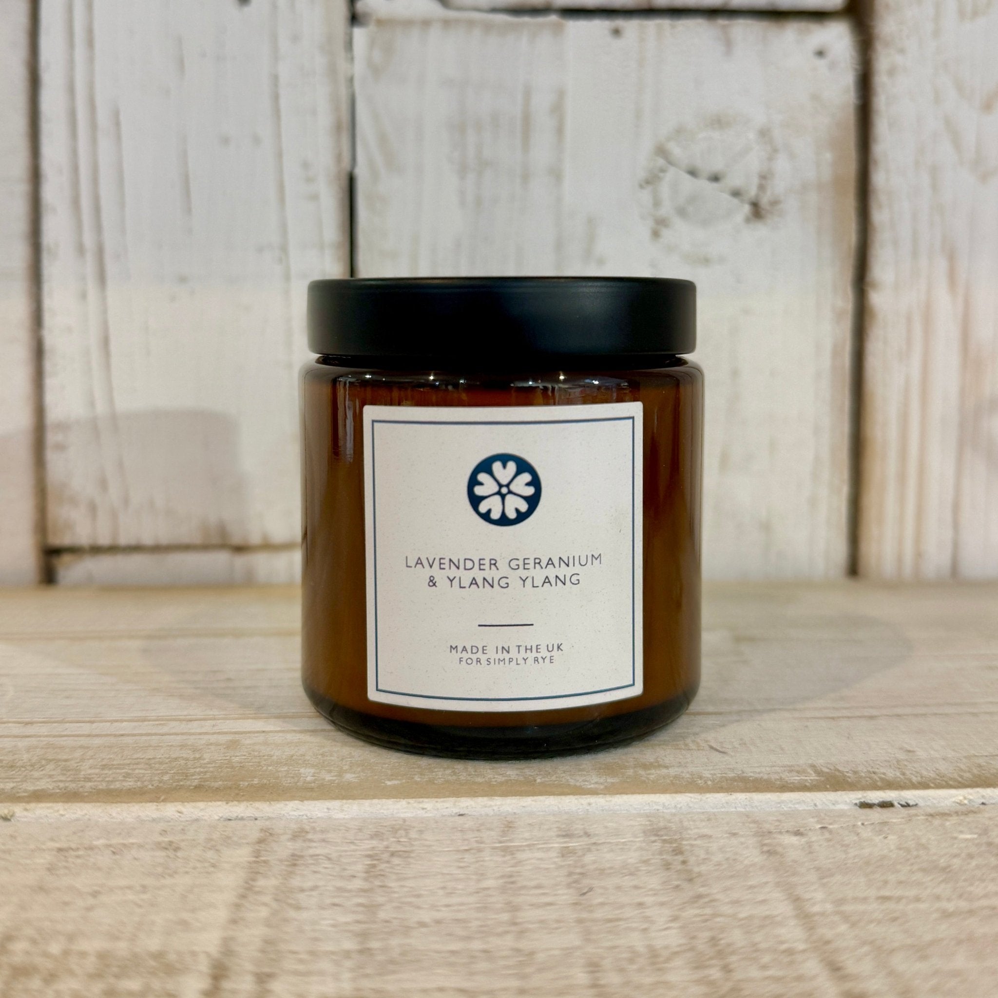 Lavender, Geranium & Ylang Ylang Candle (120ml) - Simply Rye