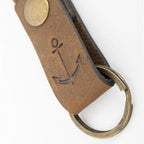 Leather Anchor Keyring - Simply Rye