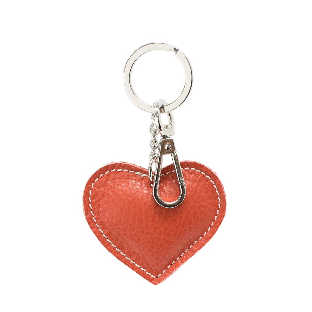 Leather Heart Keyring - Simply Rye