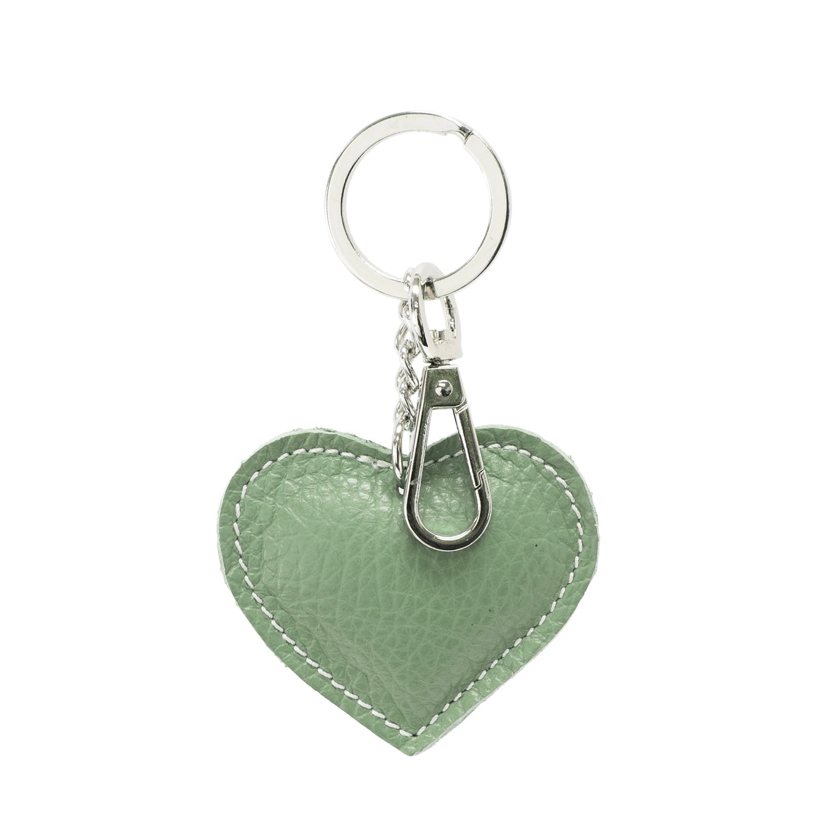 Leather Heart Keyring - Simply Rye
