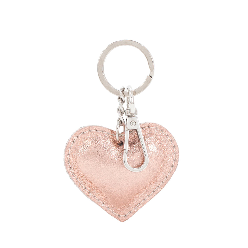 Leather Heart Keyring - Simply Rye