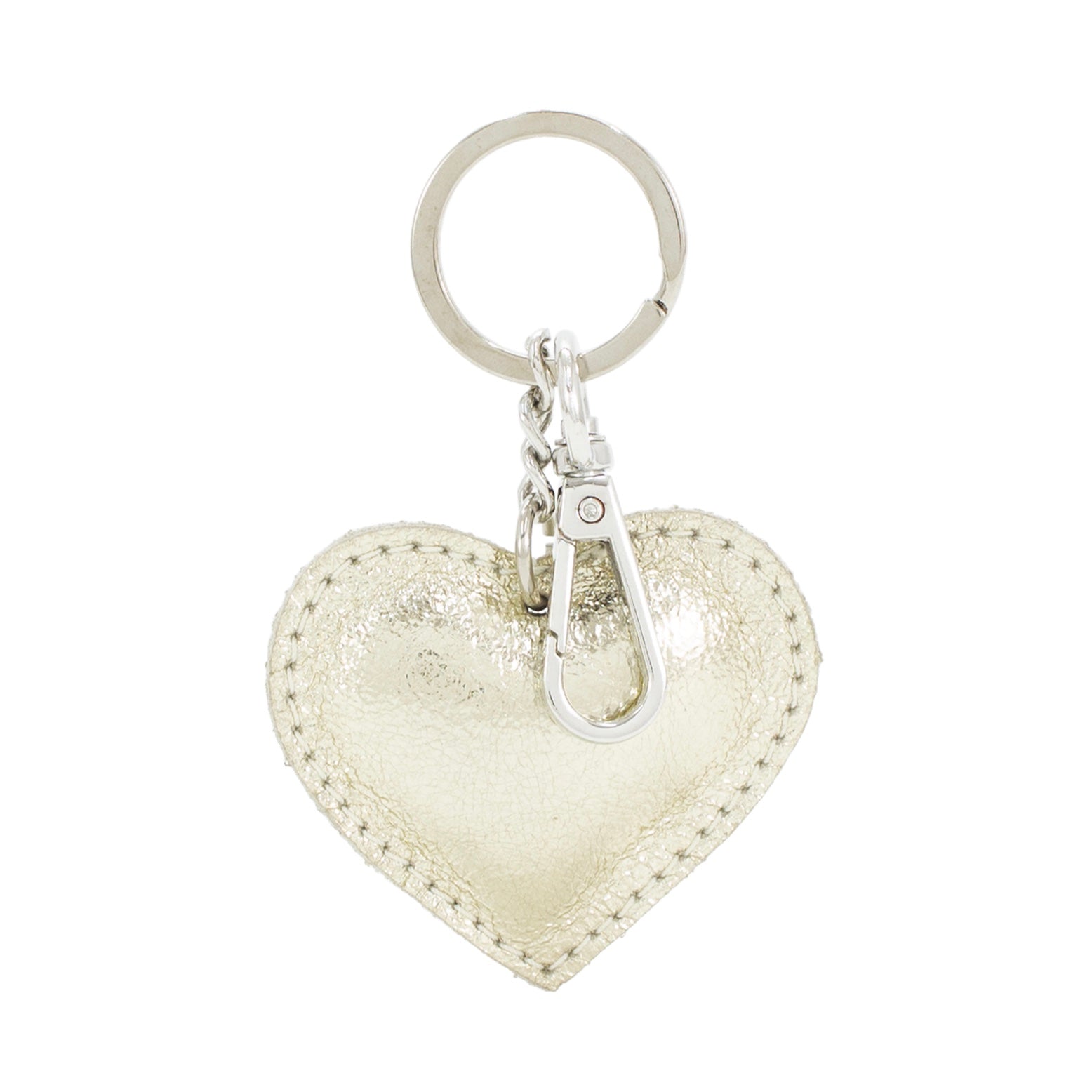 Leather Heart Keyring - Simply Rye