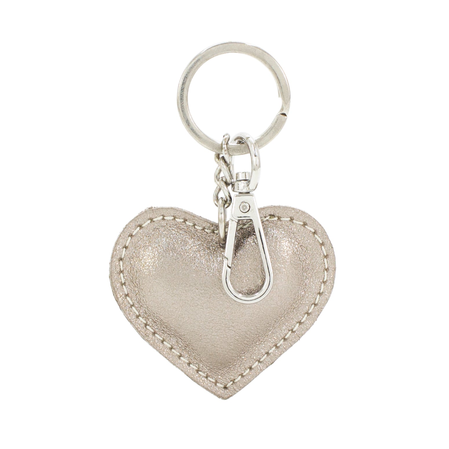 Leather Heart Keyring - Simply Rye
