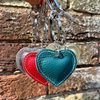 Leather Heart Keyring - Simply Rye