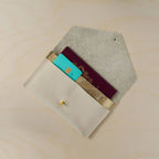 Leather Passport Holder - Cream - Simply Rye