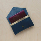 Leather Passport Holder - Teal - Simply Rye