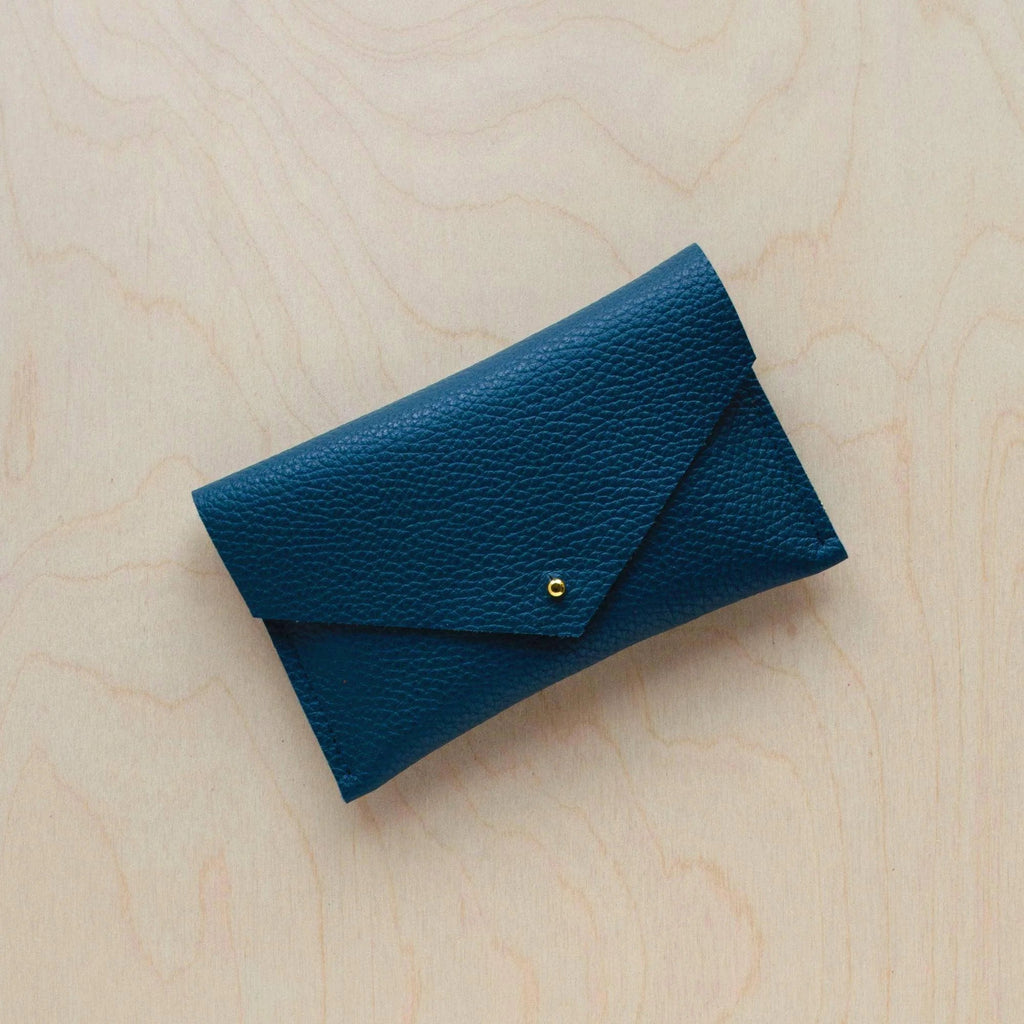Leather Passport Holder - Teal - Simply Rye