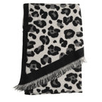 Leopard Print Scarf - Black - Simply Rye