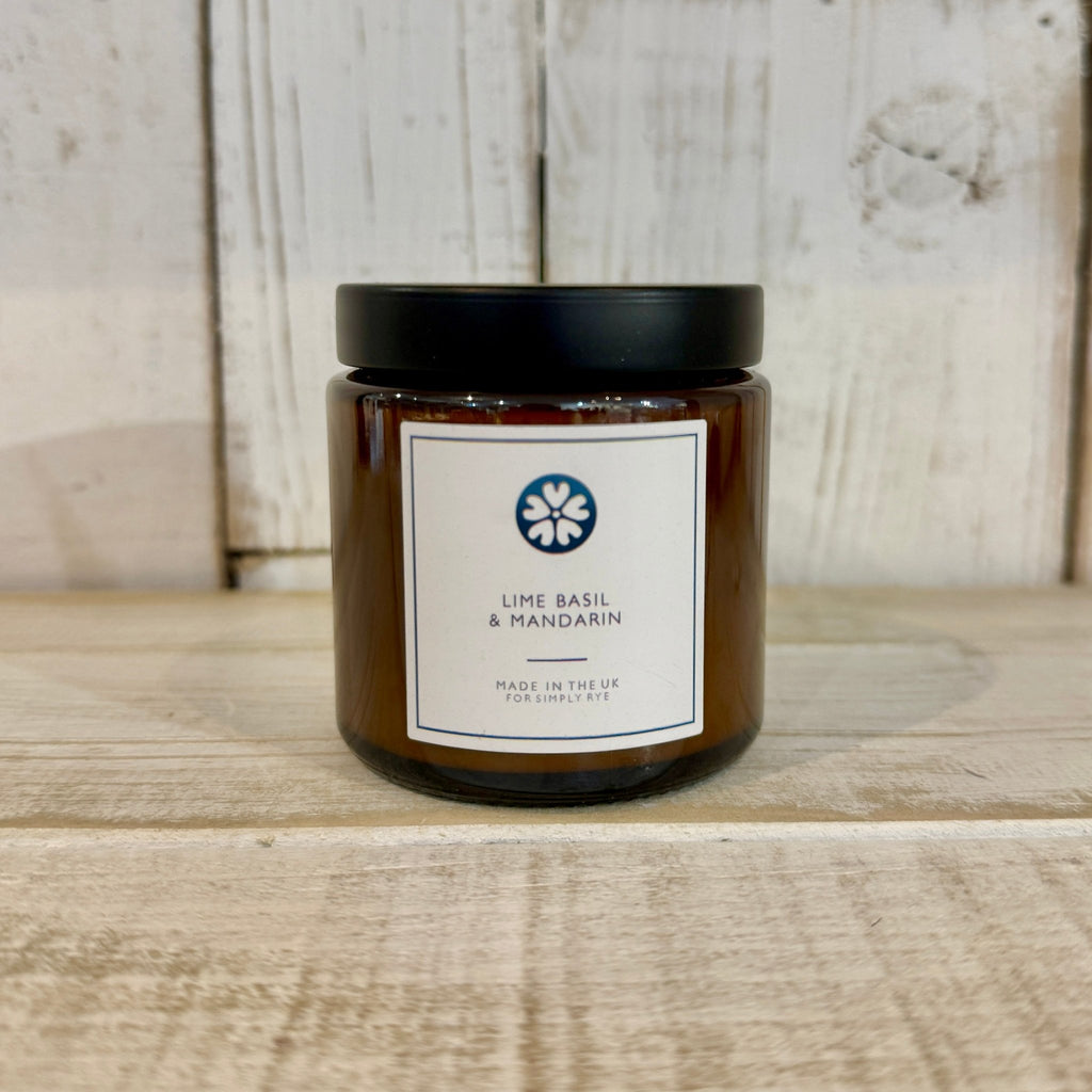 Lime, Basil & Mandarin Candle (120ml) - Simply Rye