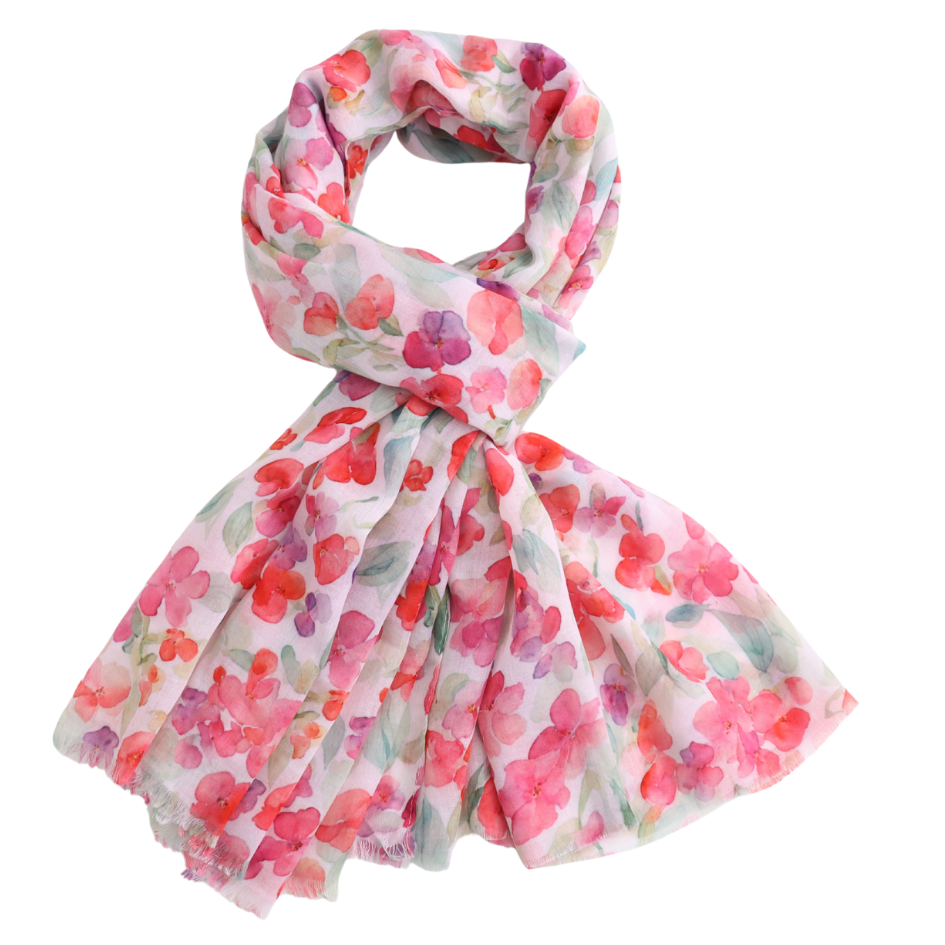 Little Flowers Lightweight Scarf - Simply Rye