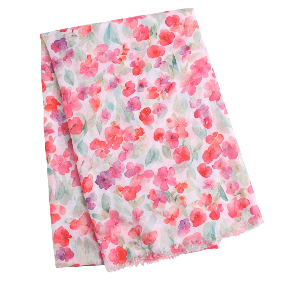 Little Flowers Lightweight Scarf - Simply Rye
