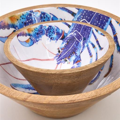 Lobster Wooden Bowl - Medium - Simply Rye