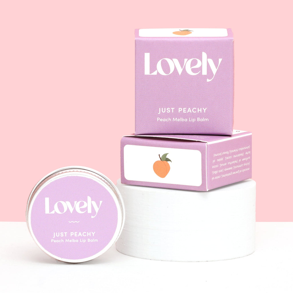 Lovely Lip Balm - Just Peachy - Simply Rye