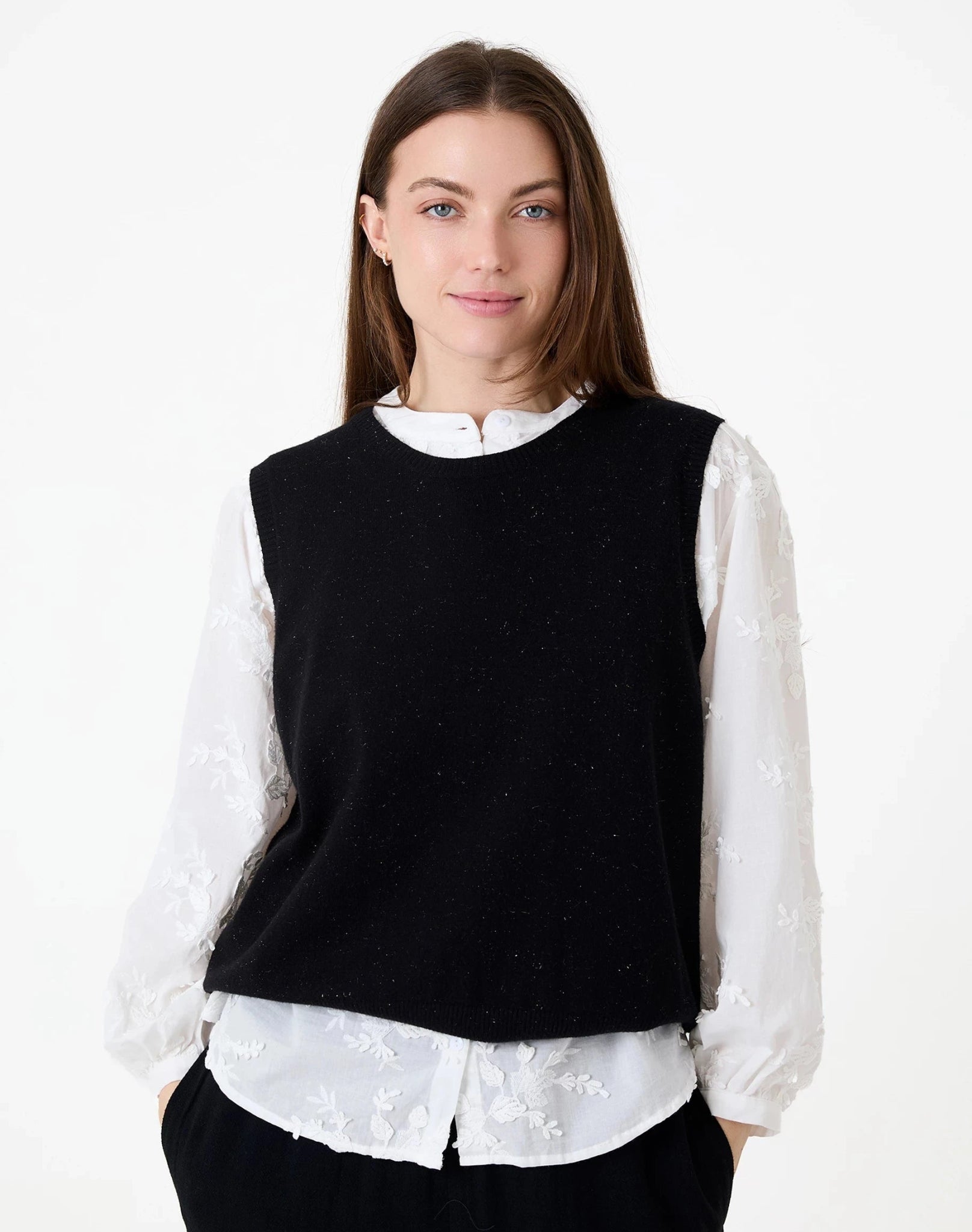 Lurex Cashmere Like Vest - Simply Rye