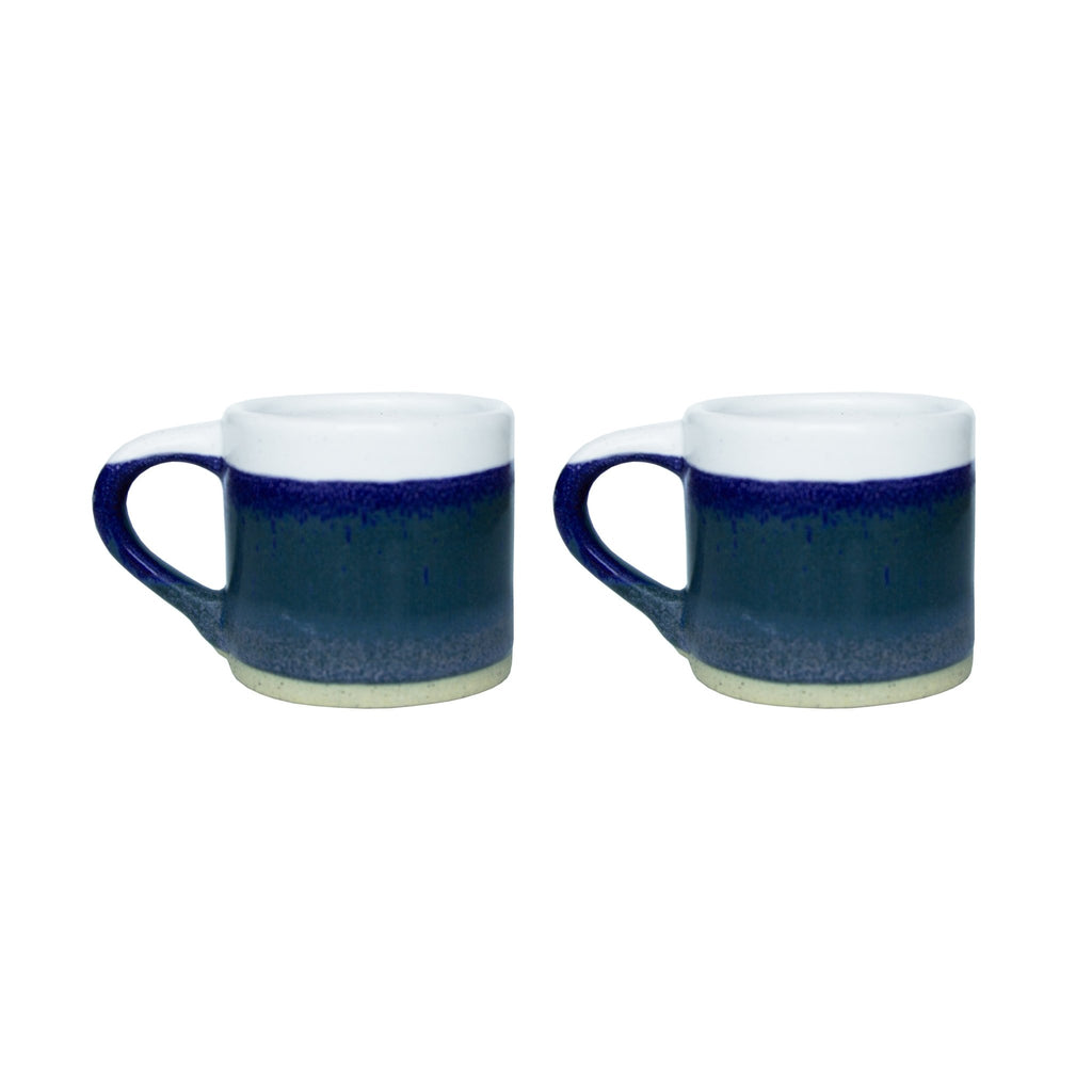 Marlowe Blue Espresso Mugs (Set of 2) - Simply Rye