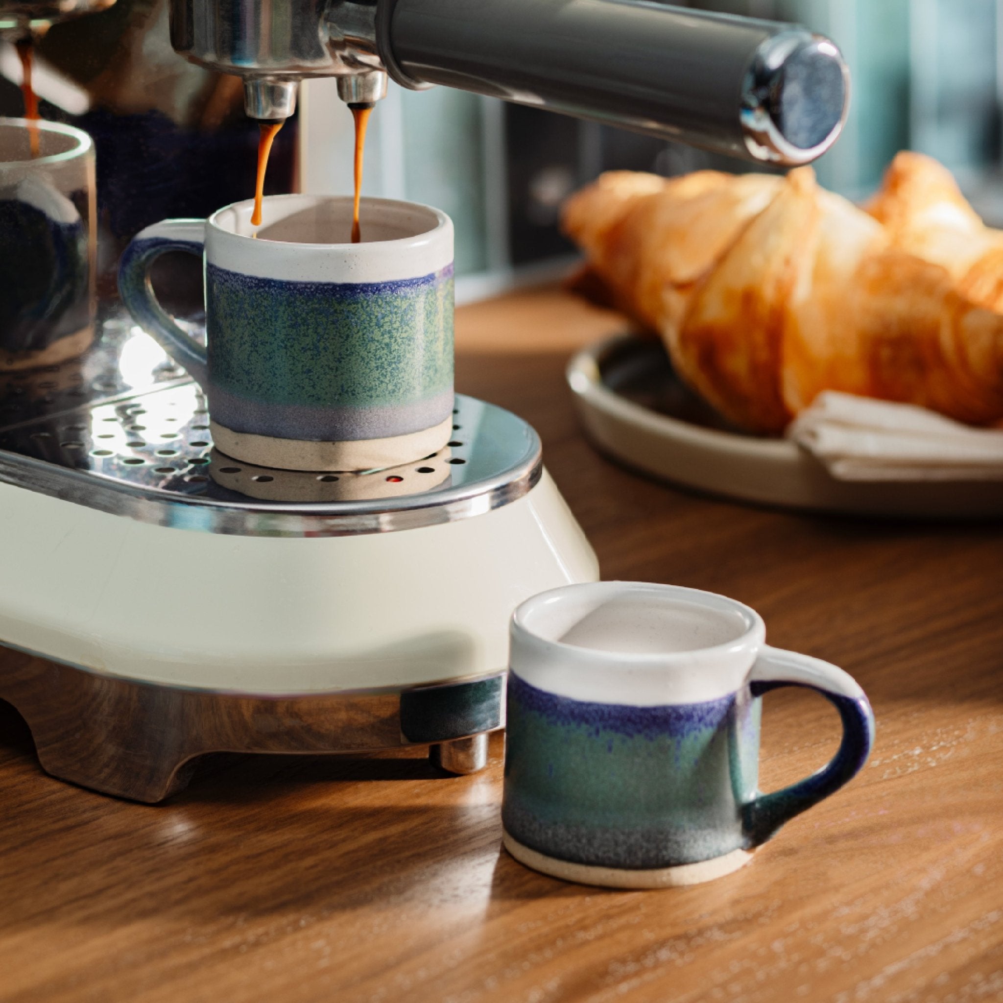 Marlowe Blue Espresso Mugs (Set of 2) - Simply Rye