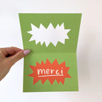 ‘Merci’ Die Cut Card - Simply Rye