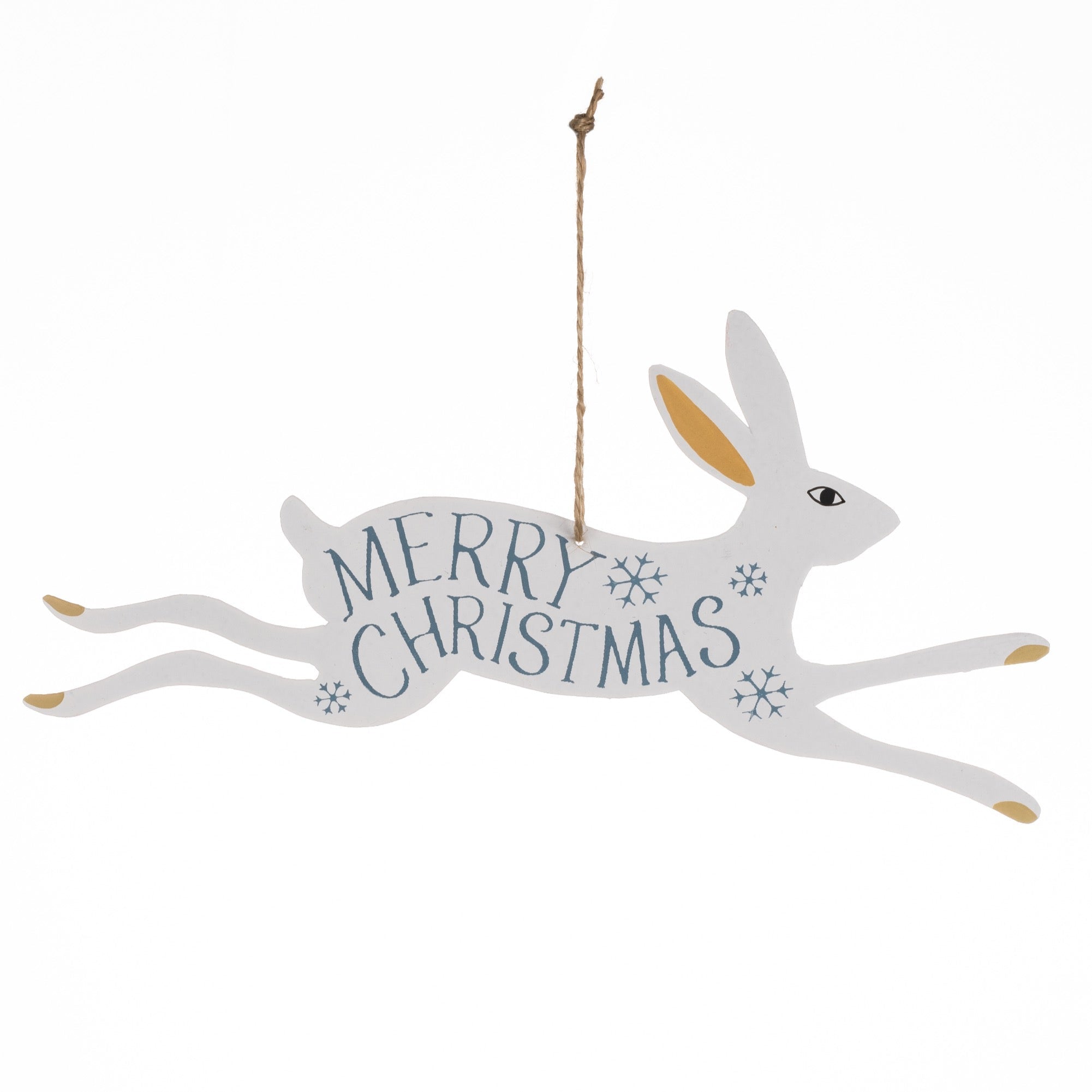 'Merry Christmas' Rabbit Sign - Simply Rye