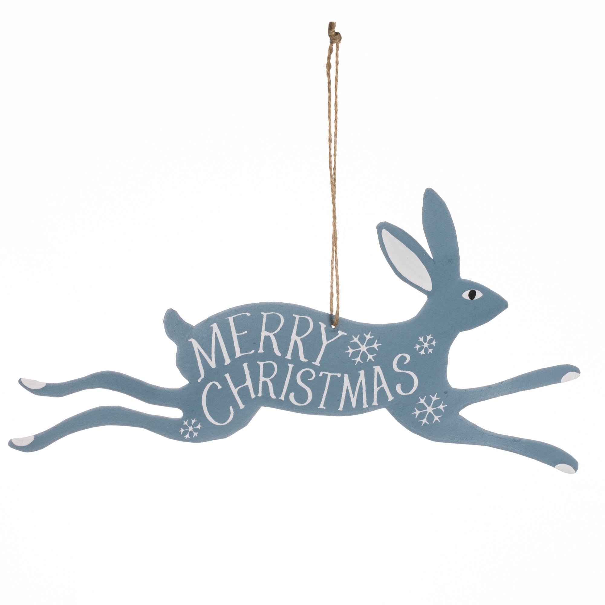 'Merry Christmas' Rabbit Sign - Simply Rye