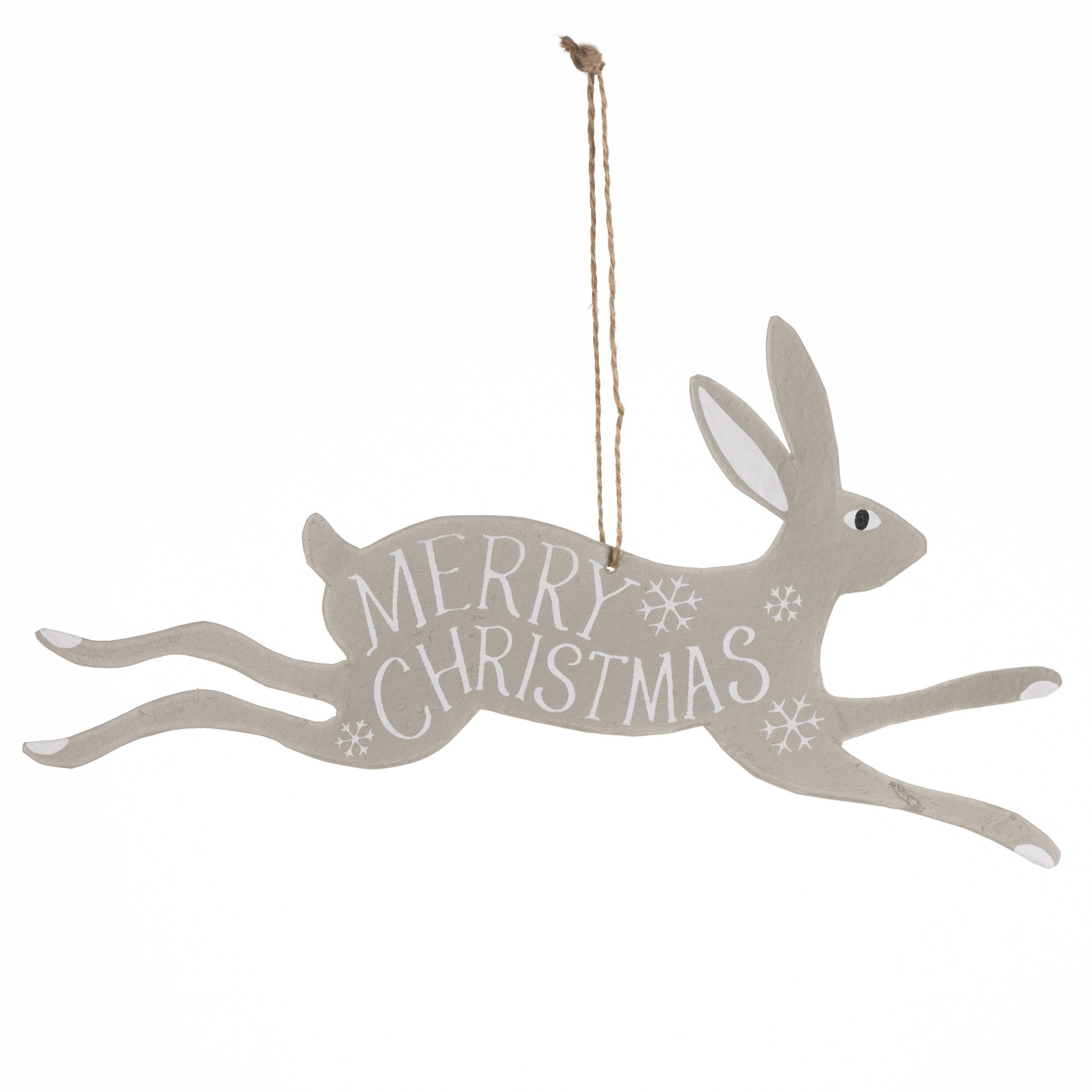 'Merry Christmas' Rabbit Sign - Simply Rye