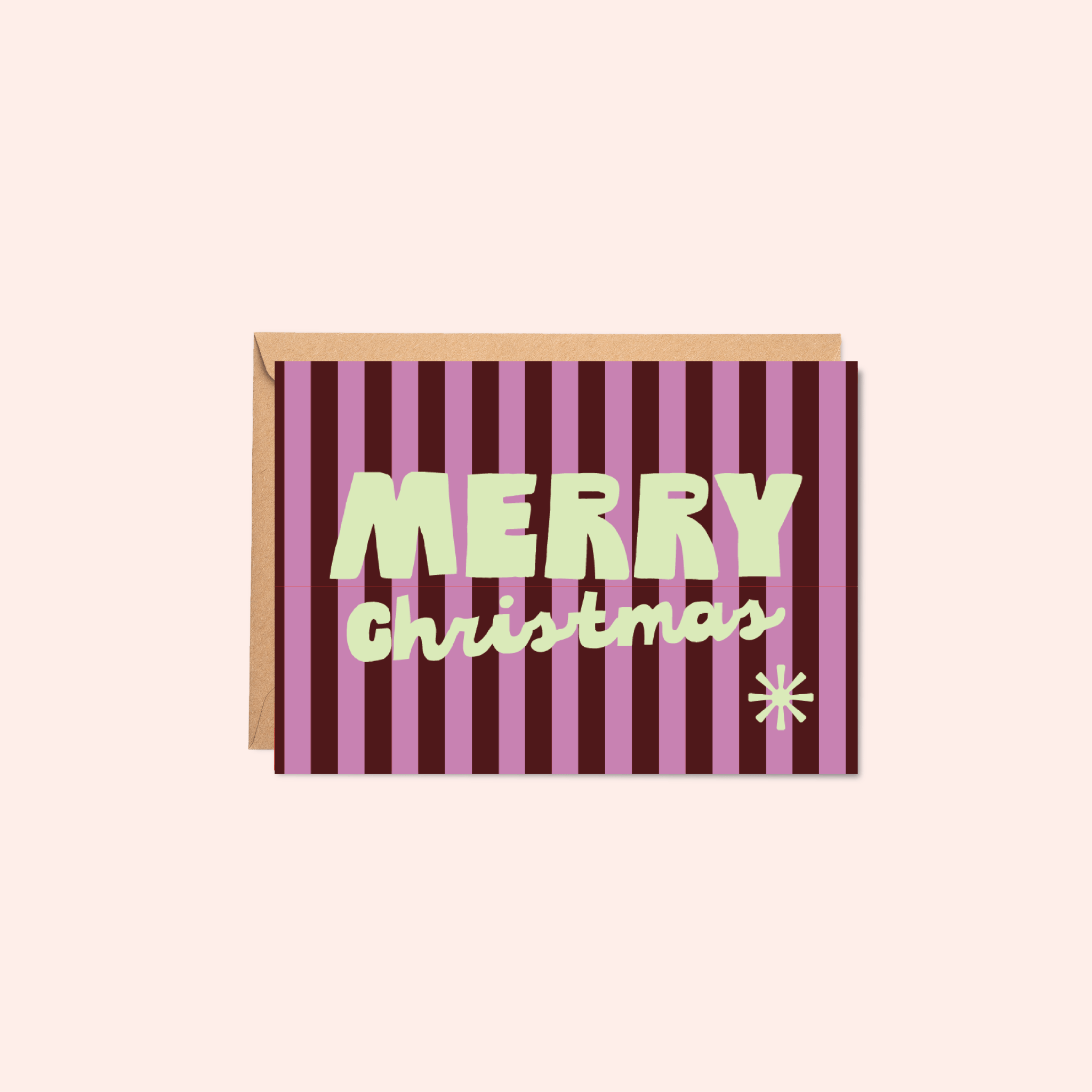 'Merry Stripes' Christmas Card - Simply Rye