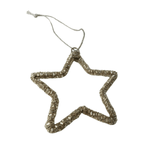 Mini Hanging Glass Bead Star Decoration - Simply Rye