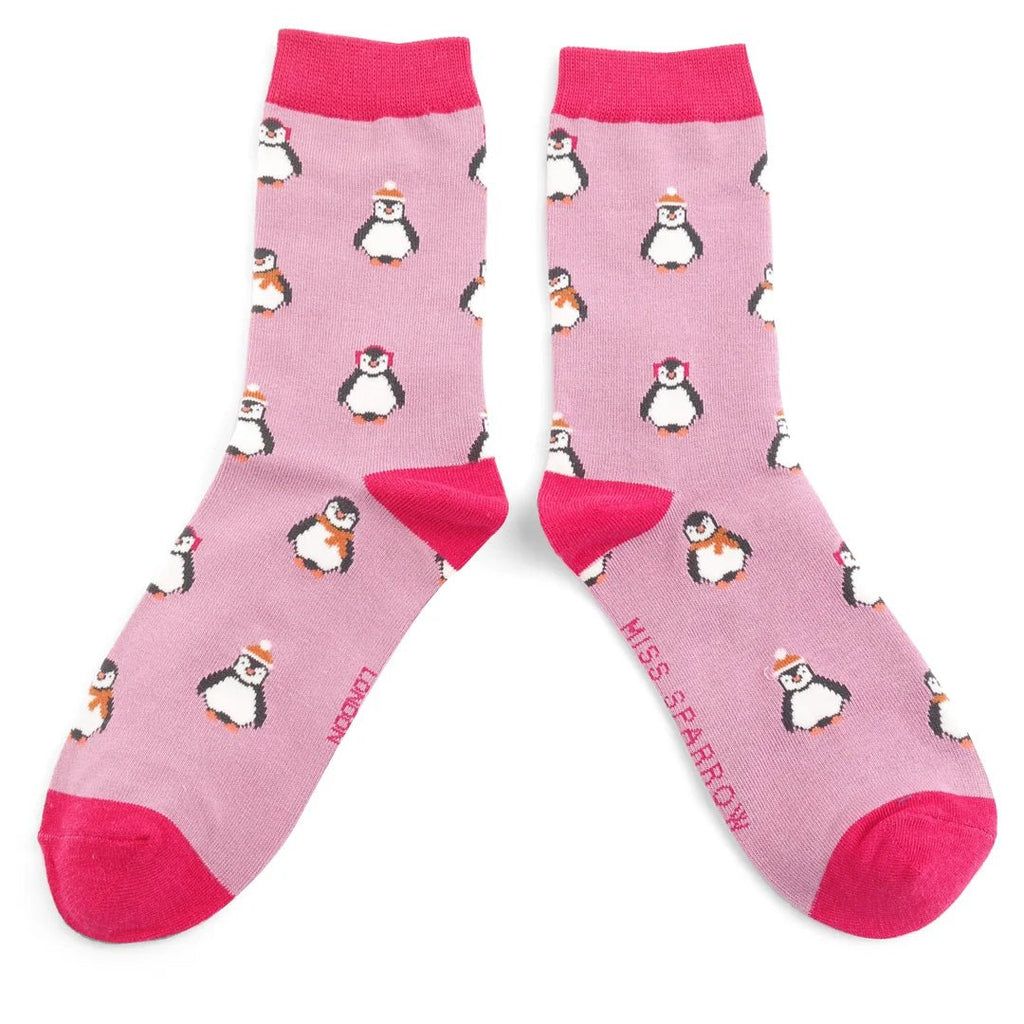 Miss Sparrow Baby Penguins Socks - Simply Rye