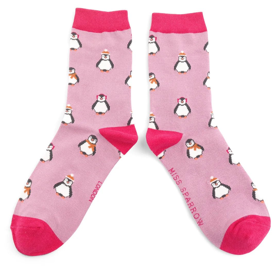 Miss Sparrow Baby Penguins Socks - Simply Rye