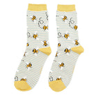 Miss Sparrow Bees Stripes Socks - Simply Rye