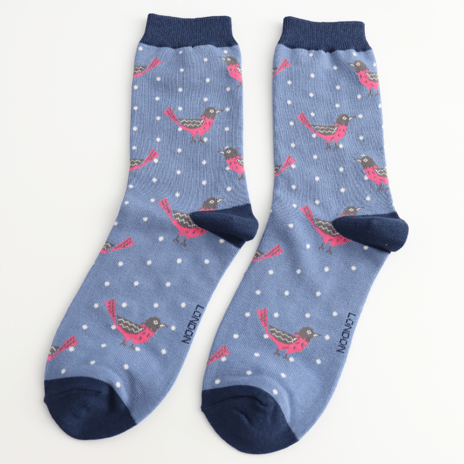 Miss Sparrow Blackbirds Socks - Simply Rye