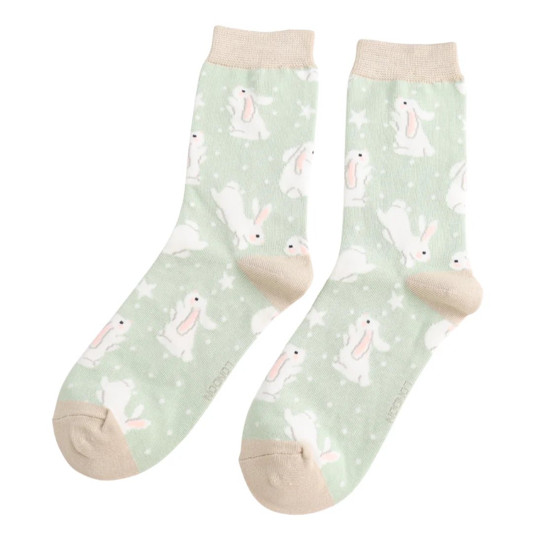 Miss Sparrow Bouncy Bunnies Socks - Simply Rye
