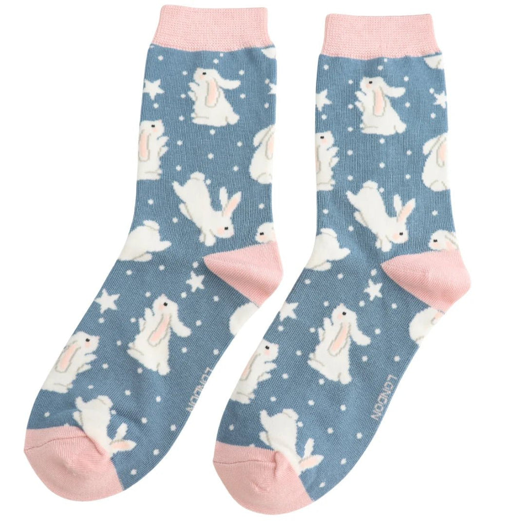 Miss Sparrow Bouncy Bunnies Socks - Simply Rye